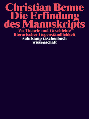 cover image of Die Erfindung des Manuskripts